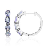 Orecchini in argento con Tanzanite (non riscaldata)