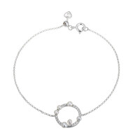 Bracciale in argento con Perla d'Acqua Dolce Bianca