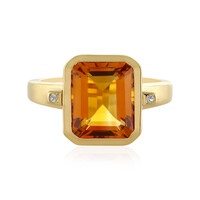 Anello in argento con Citrino Madeira
