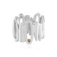 Anello in argento con Diamante Champagne I3 (de Melo)