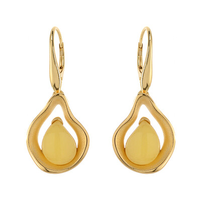 Orecchini in argento con Ambra Milky Baltica (dagen)