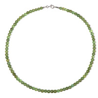 Collana in argento con Apatite Verde