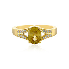 Anello in argento con Zircone Giallo