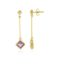Orecchini in argento con Ametista Rose de France