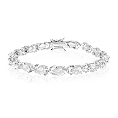 Bracciale in argento con Topazio Bianco