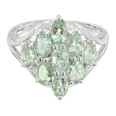 Anello in argento con Tormalina Paraíba Brasiliana