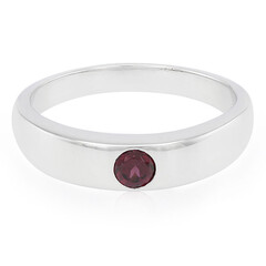 Anello da uomo in argento con Rodolite Brasiliana
