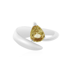 Anello in argento con Zircone Giallo