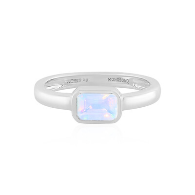 Anello in argento con Opale di Welo (MONOSONO COLLECTION)