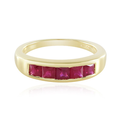 Anello in argento con Rubino Mozambico