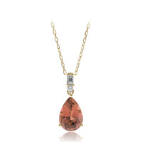 Collana in oro con Tormalina Neon del Congo (CIRARI)
