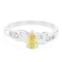 Anello in argento con Zaffiro Giallo