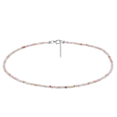 Collana in argento con Opale Rosa