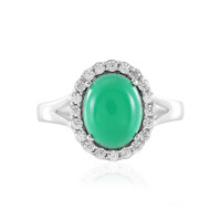 Anello in argento con Onice Verde