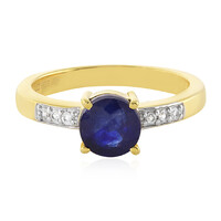 Anello in argento con Zaffiro Blu del Madagascar
