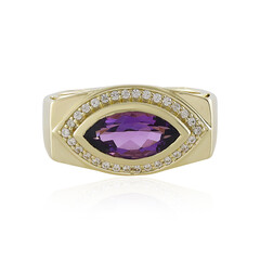 Anello in oro con Ametista Uruguay (de Melo)