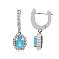 Orecchini in argento con Apatite Blu