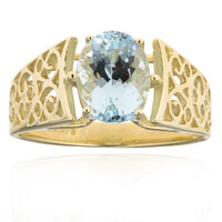 Anello in oro con Acquamarina Santa Maria (CUSTODANA)