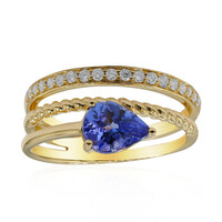 Anello in oro con Tanzanite AAA (CIRARI)