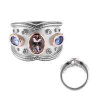 Anello in argento con Morganite (Dallas Prince Designs)