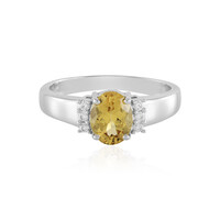 Anello in argento con Berillo Giallo