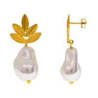 Orecchini in argento con Perla di Acqua Dolce (Joias do Paraíso)