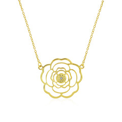 Collana in argento con Diamante PK (J)