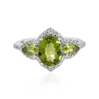 Anello in argento con Peridoto Arizona