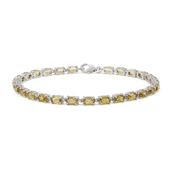 Bracciale in argento con Quarzo Champagne