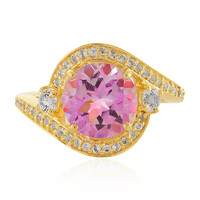 Anello in argento con Topazio Anniversario