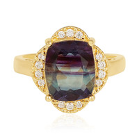 Anello in argento con Fluorite