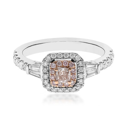 Anello in oro con Diamante Rosa I1 (CIRARI)