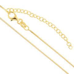 Catenina veneziana in argento placcato oro giallo - 38-43 cm - 2,1 g