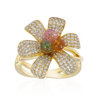 Anello in oro con Zaffiro Ceylon Rosa (Estée Collection)