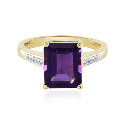 Anello in argento con Ametista Zambiana