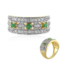 Anello in argento con Smeraldo Socoto