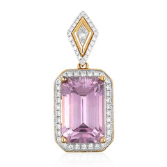 Ciondolo in oro con Diasporo Rosa (AMAYANI)