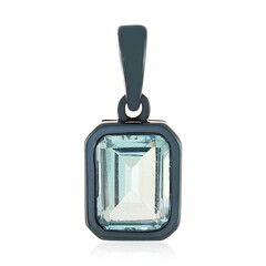 Ciondolo in argento con Topazio Blu Cielo