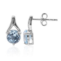 Orecchini in argento con Topazio Blu Cielo