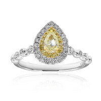 Anello in oro con Diamante Giallo SI2 (CIRARI)