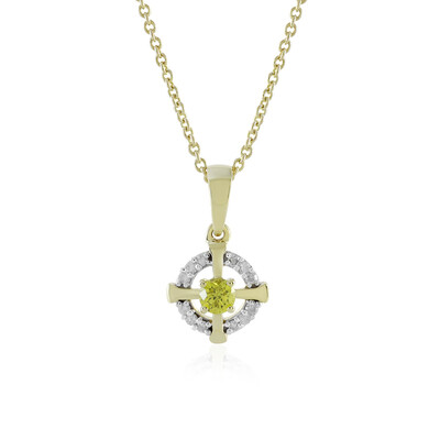 Collana in oro con Diamante Giallo I4