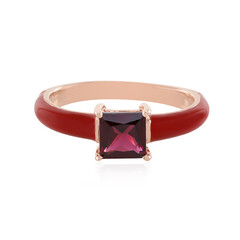 Anello in argento con Rodolite Lampone