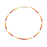 Collana in oro con Opale di Fuoco Messicano