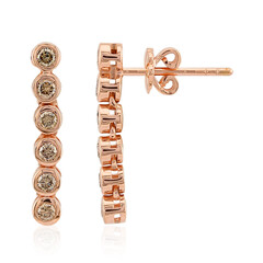 Orecchini in oro con Diamante Rose de France SI1 di Argyle