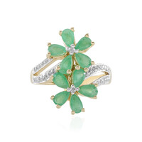 Anello in argento con Smeraldo Socoto