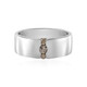 Anello in argento con Diamante Champagne I3 (de Melo)
