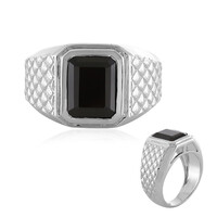 Anello in argento con Spinello Nero