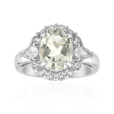 Anello in argento con Ametista Verde