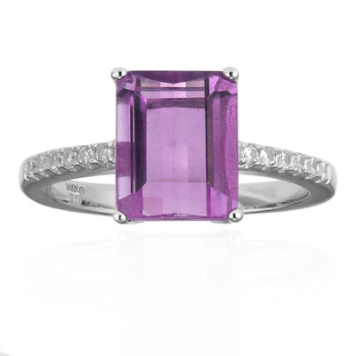 Anello in argento con Fluorite Rosa