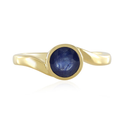 Anello in argento con Zaffiro Blu del Madagascar